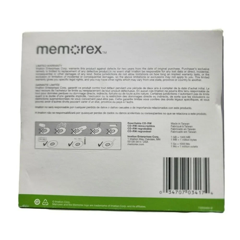 Memorex High Speed CD-RW 12X 700MB/ 80 min, 10 Pack - Picture 2 of 10